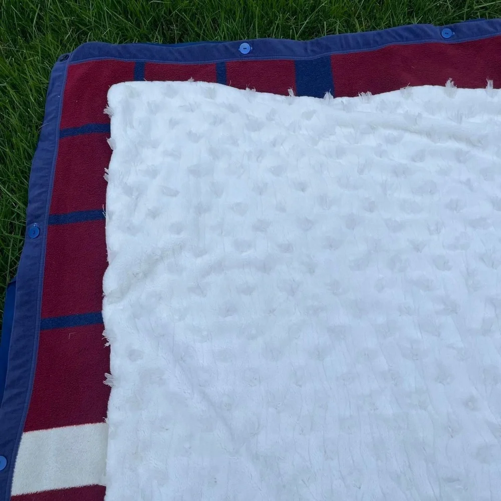 LoveShackFancy x Pottery Barn Teen Sweet Bows Faux Fur Throw White blanket
